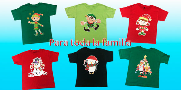 T- shirt Navidad Para Toda la Familia